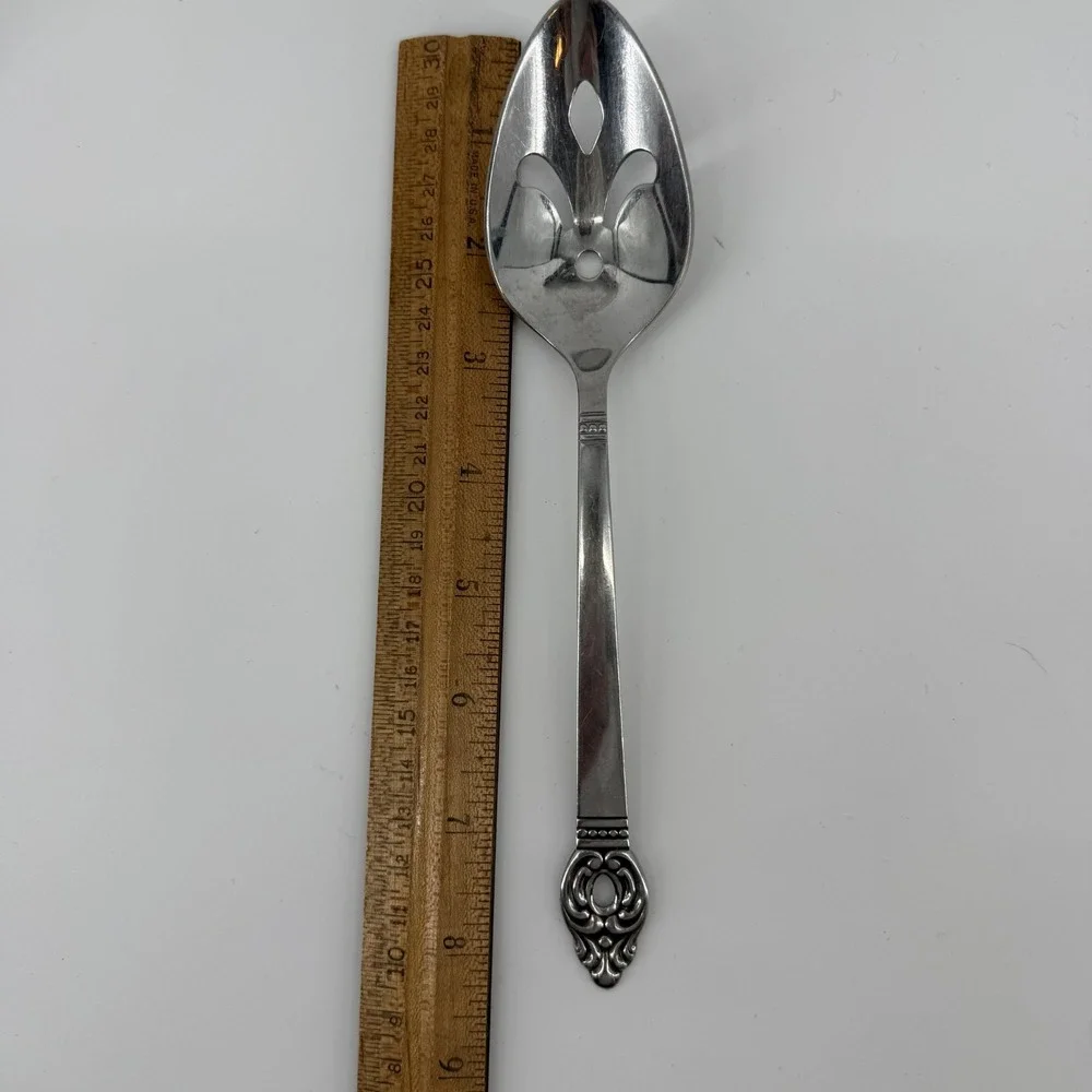 Oneida Danish Court Stainless Serving Spoon Tablespoon Flatware Silverware‎